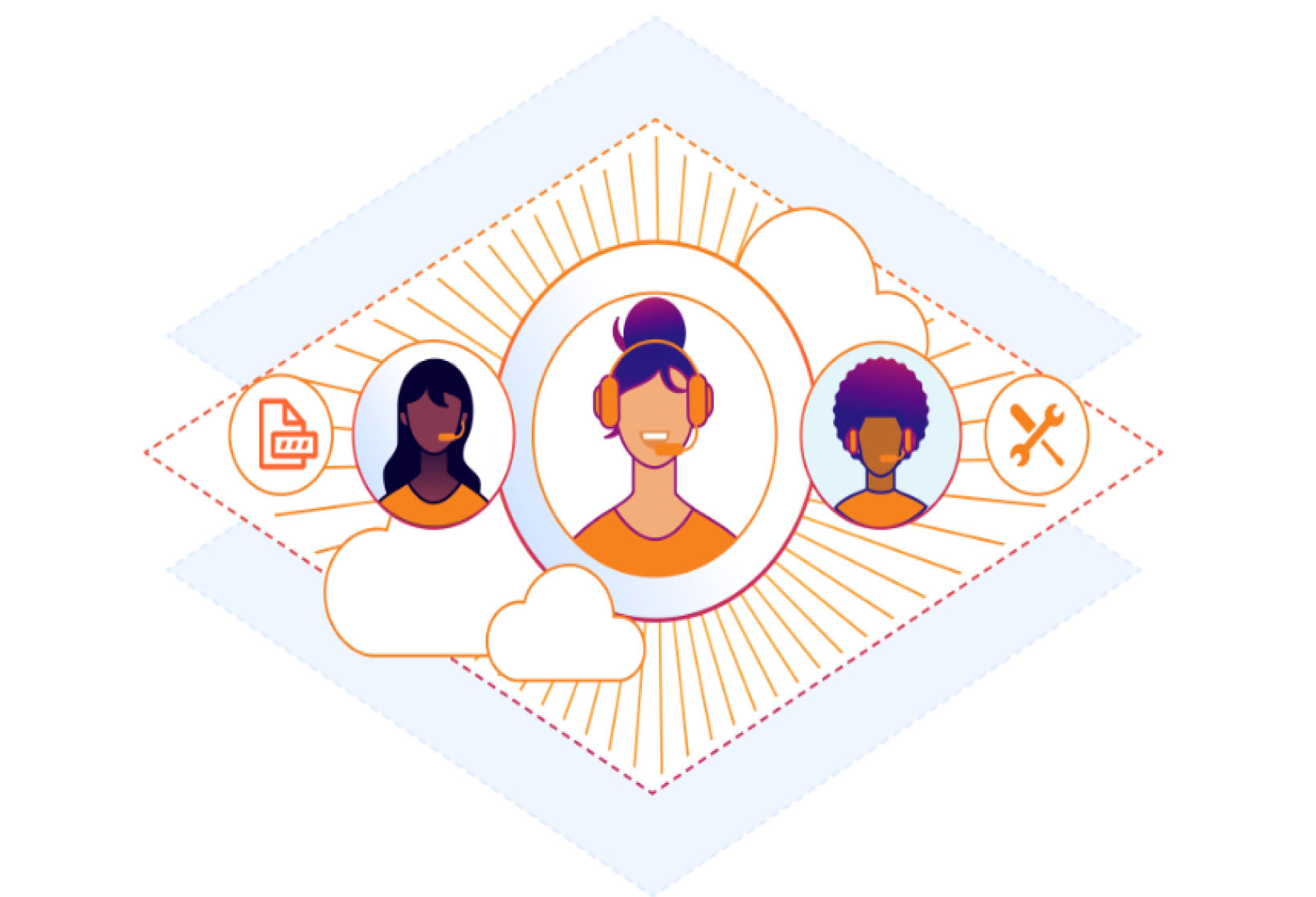 Expert professional services illustration